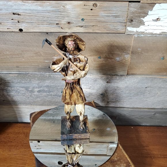 Paper Mache Mexican Folk Art - Peasant Farmer - Picture 4 of 11